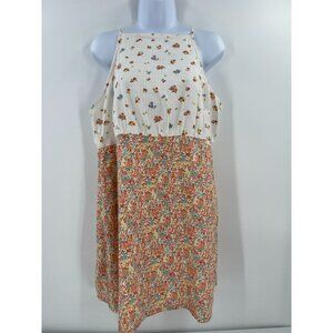American Eagle Women Size XL Floral Print Sleeveless Open Back Mini Slip Dress